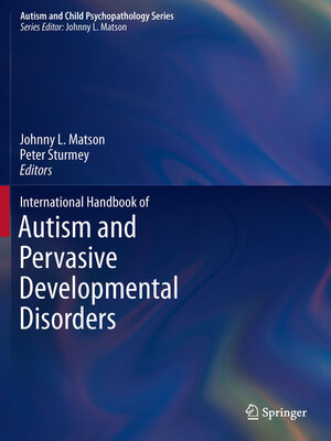 cover image of International Handbook of Autism and Pervasive Developmental Disorders